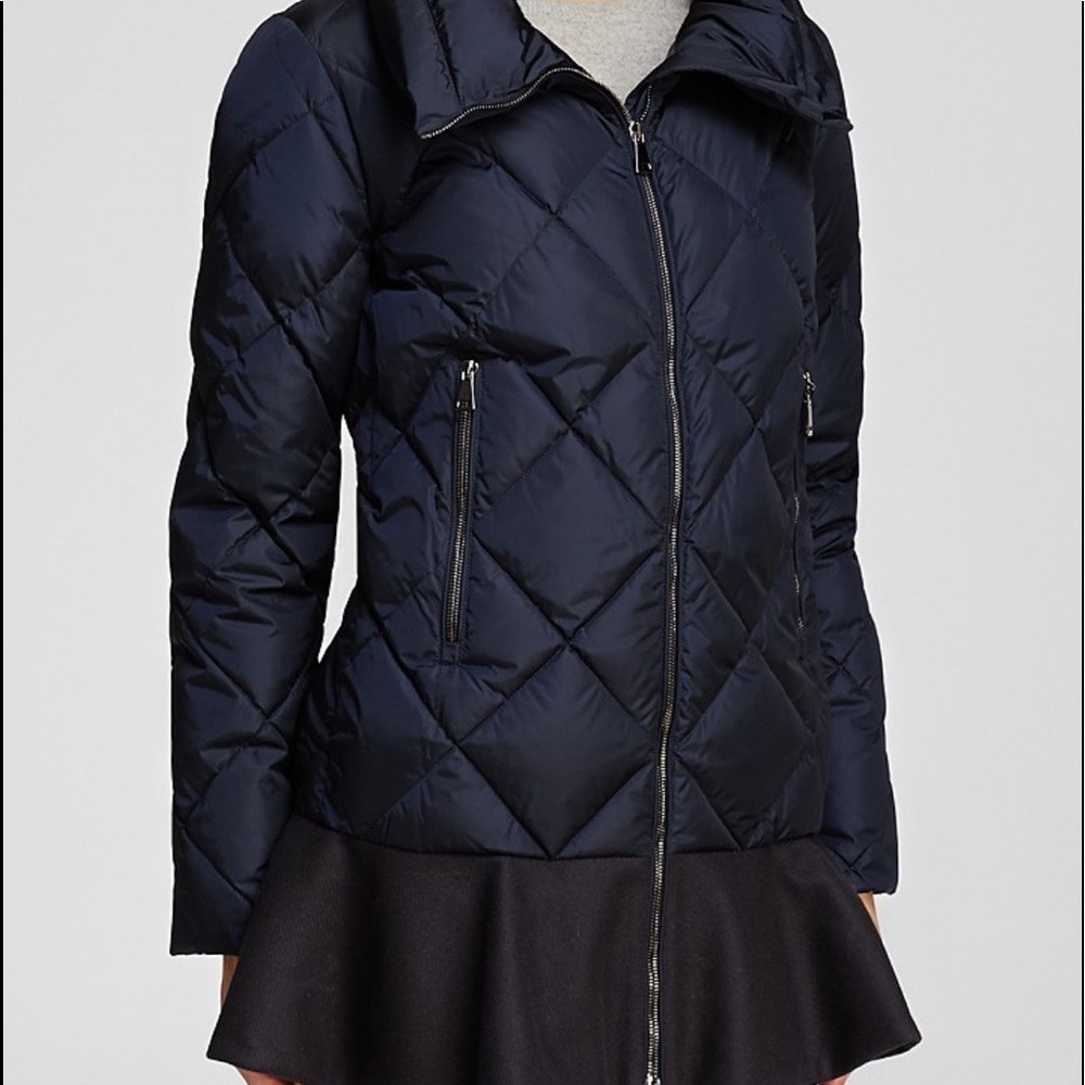 Skirted Puffy Jacket by Shein
